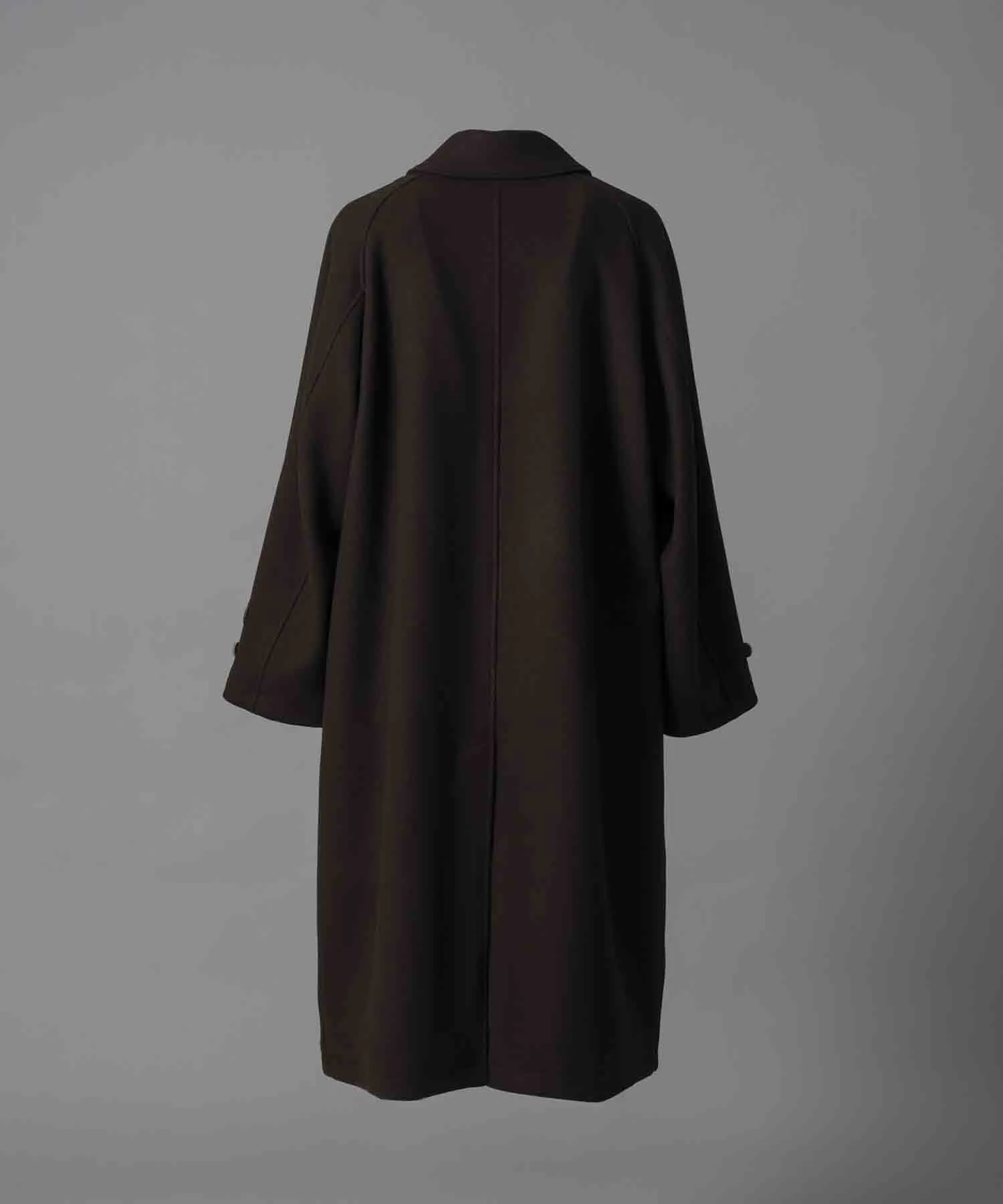 【24AW PRE-ORDER】Super170s Prime-Over Melton Balmachan Coat