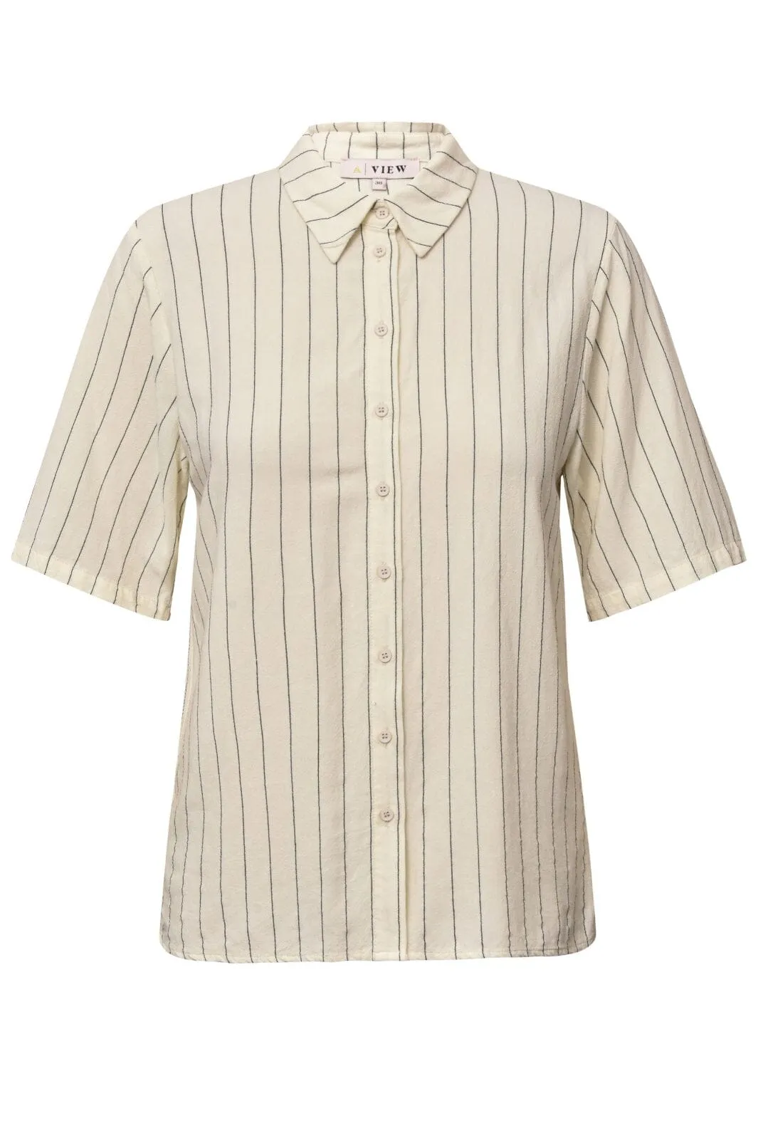 A-View - Lerke Stripe Shirt - 005 Off White