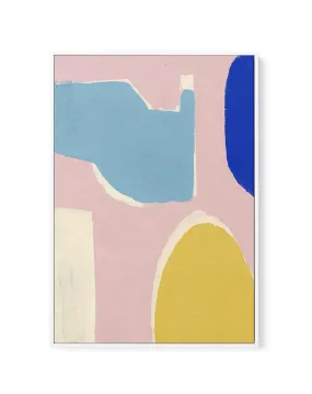 Abstract Opposites Attract II  | Framed Canvas Art Print