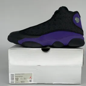 AIR JORDAN 13 COURT PURPLE BLACK SIZE 12 DJ5982-015