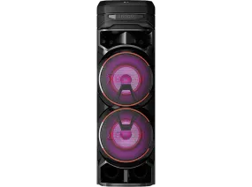 Altavoz Bluetooth - LG RNC9, Luces Multi Color, Efectos DJ. Función karaoke. Efectos de Voz, Negro