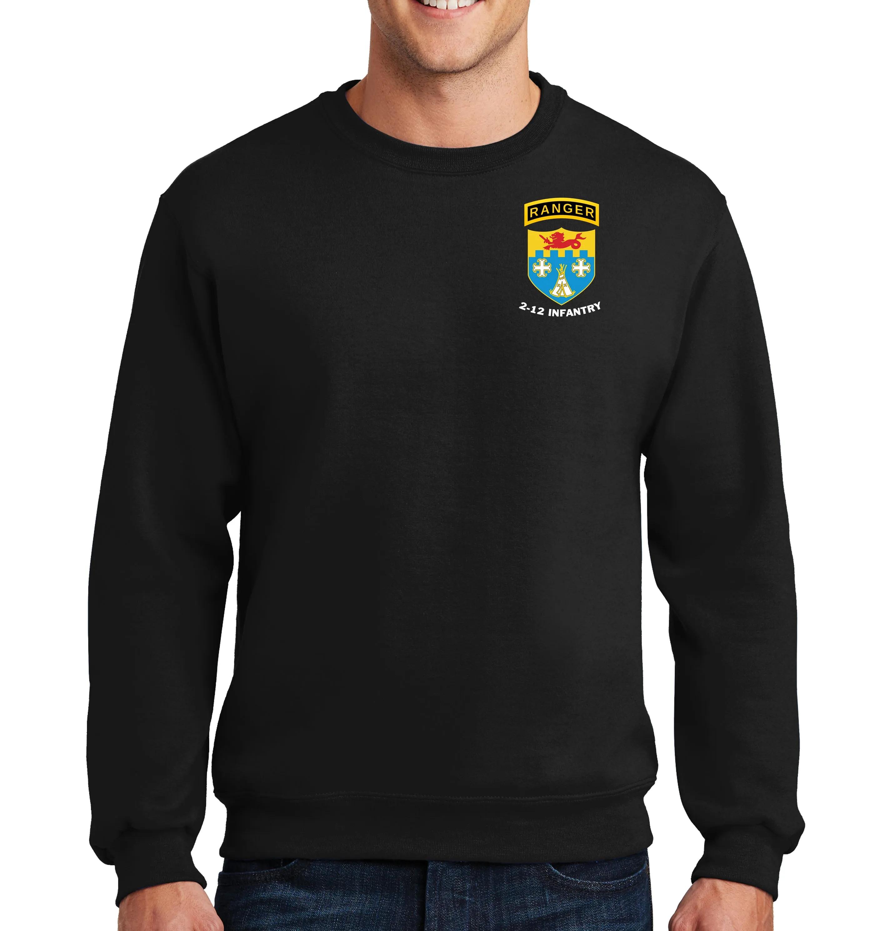 Apache Lethal Gear Black Unisex PT Sweatshirt. This sweatshirt IS Approved for PT