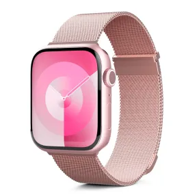 Apple Watch (38/40/SE/41mm) Epico Milanese  (Plus) Rustfri Stål Rem - Rose Gold