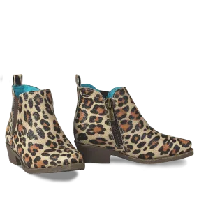 Ariat Girls Dixon Lucy Leopard Print Brown Booties A441001902