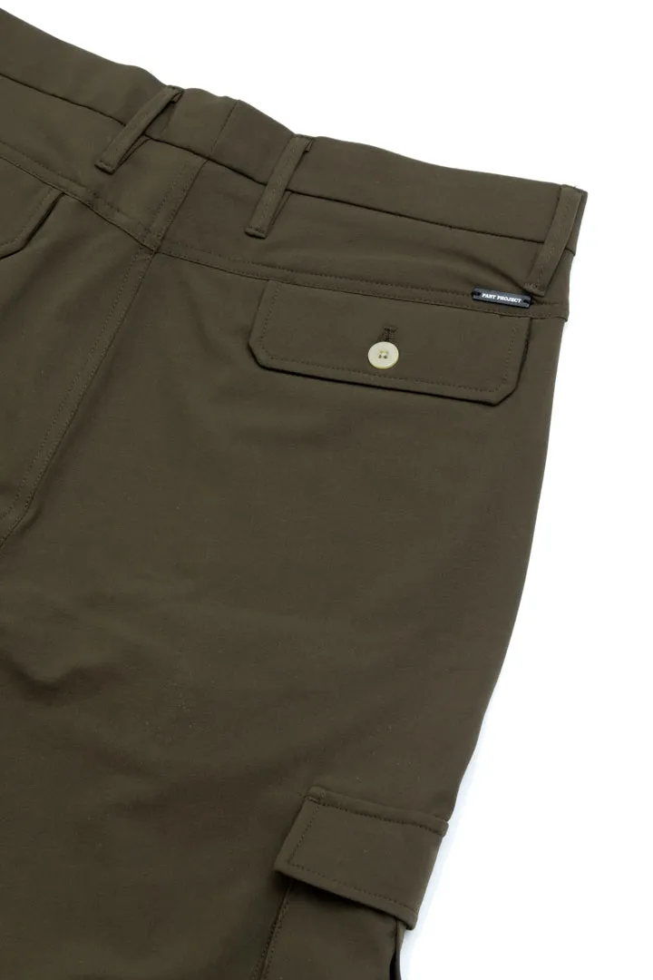 Army Olive Stretch Cargo Shorts