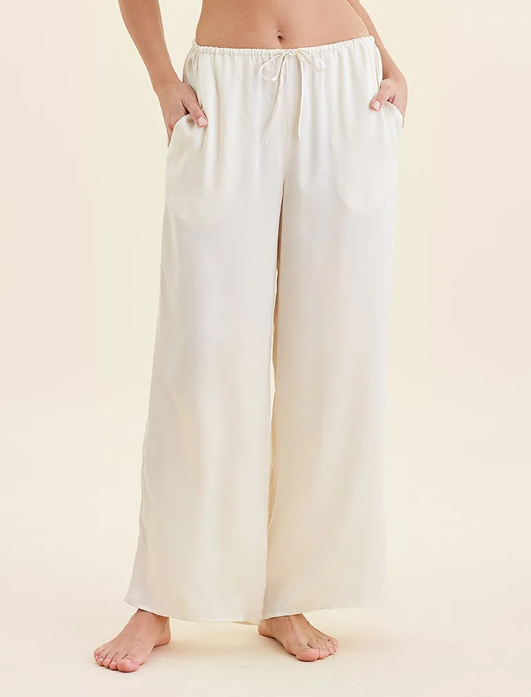 Audrey Washable Silk Wide Leg Pants