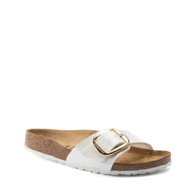 BIRKENSTOCK SANDALO MADRID BIG BUCKLE 1019814 BIANCO LUCIDO