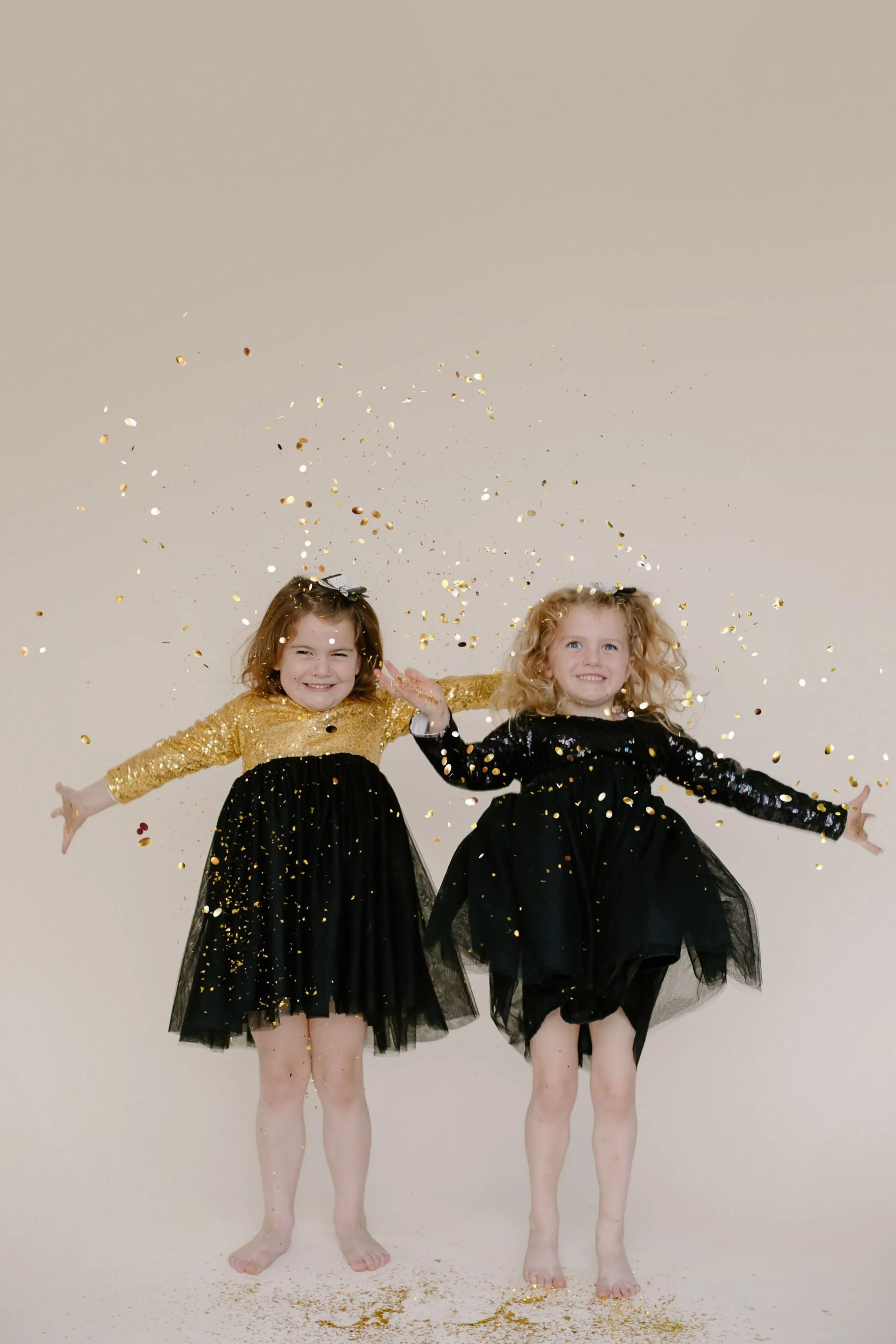 BLACK & GOLD SPARKLE TUTU DRESS