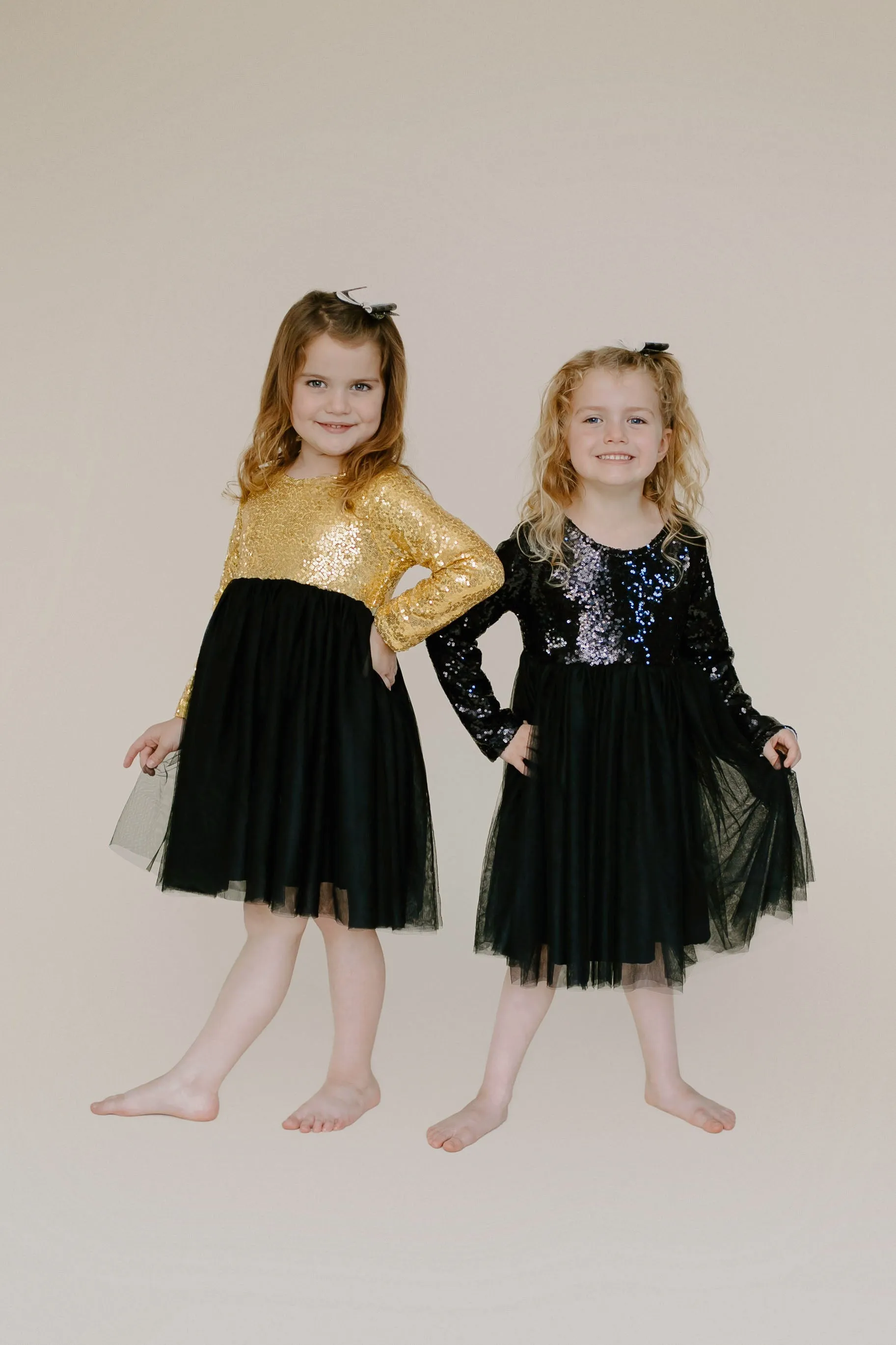 BLACK & GOLD SPARKLE TUTU DRESS