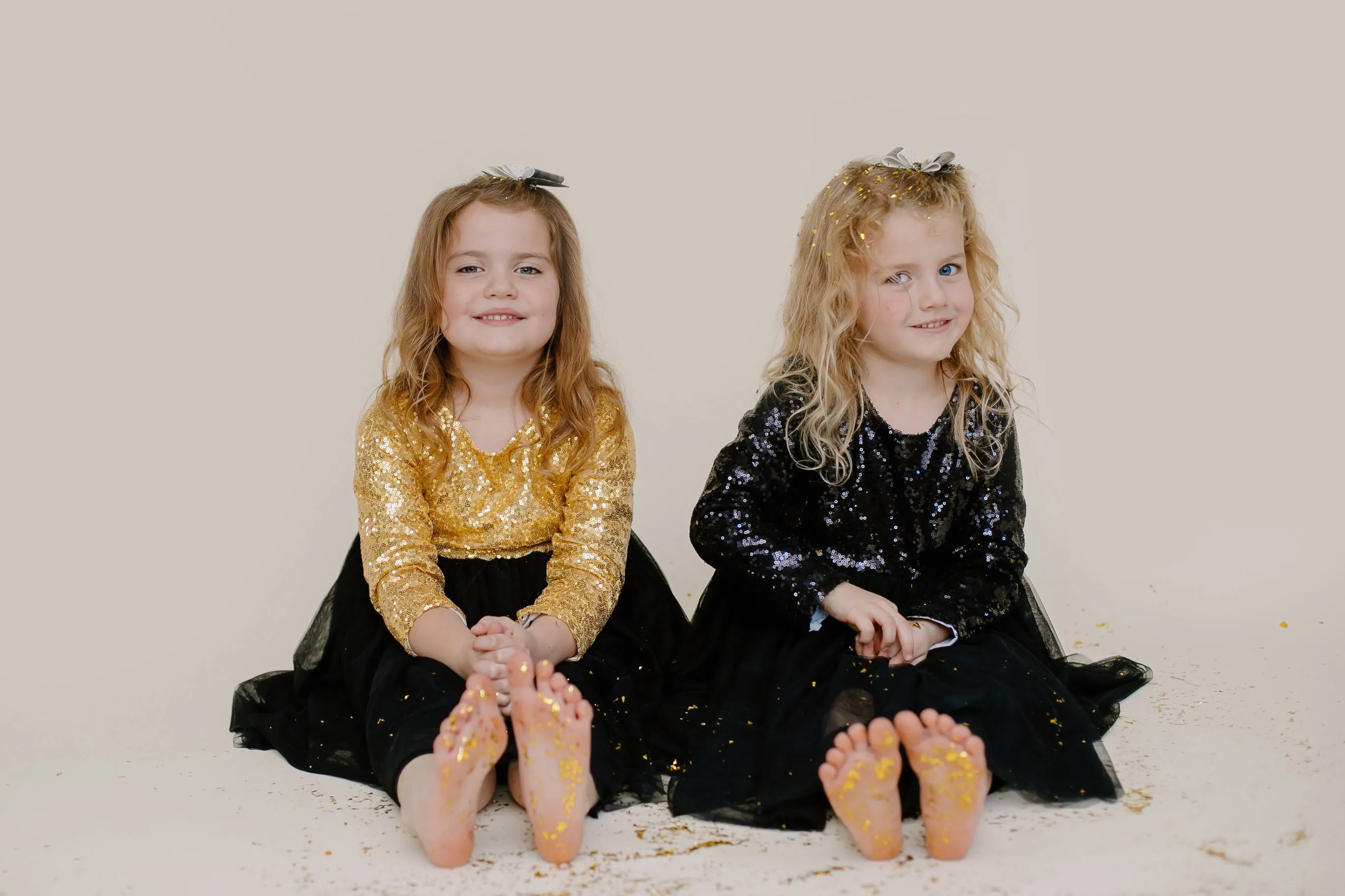 BLACK & GOLD SPARKLE TUTU DRESS