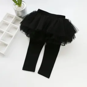 BLACK TUTU SKIRT LEGGINGS