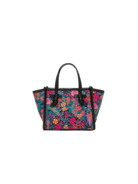 Borsa a Mano Limited Edition con Stampa Floreale Nero/Multi