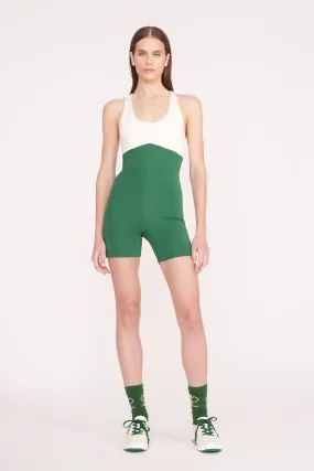 BOUNCE SHORT UNITARD | COURT GREEN IVORY