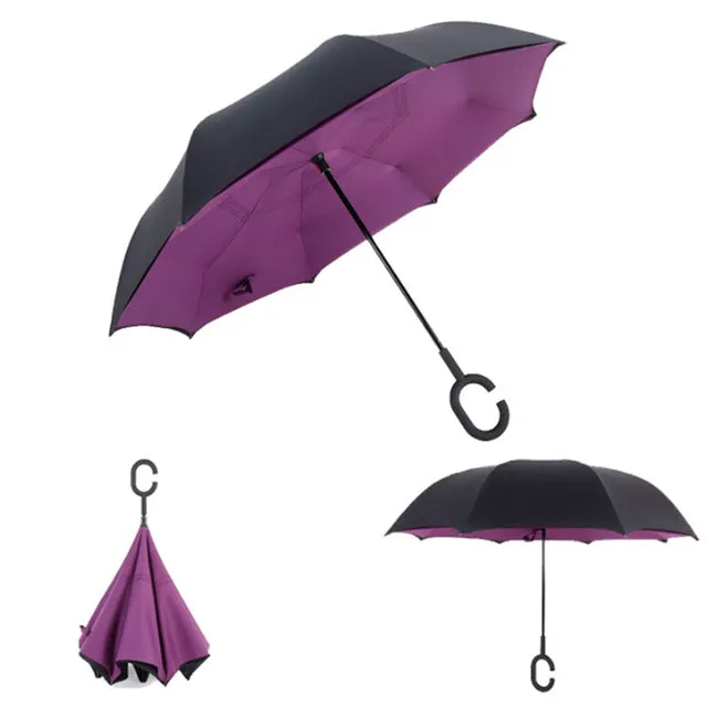 Brella-windproof double reverse umbrella