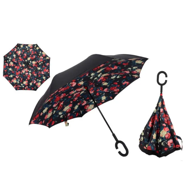 Brella-windproof double reverse umbrella