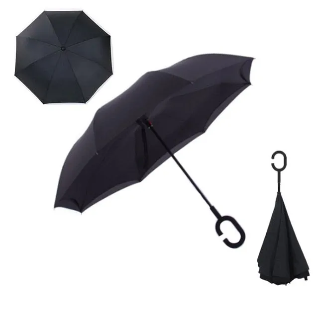 Brella-windproof double reverse umbrella