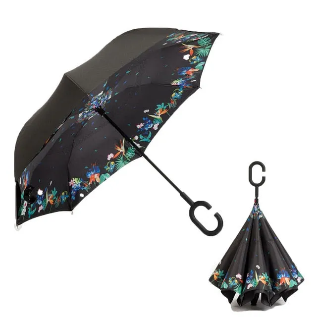 Brella-windproof double reverse umbrella