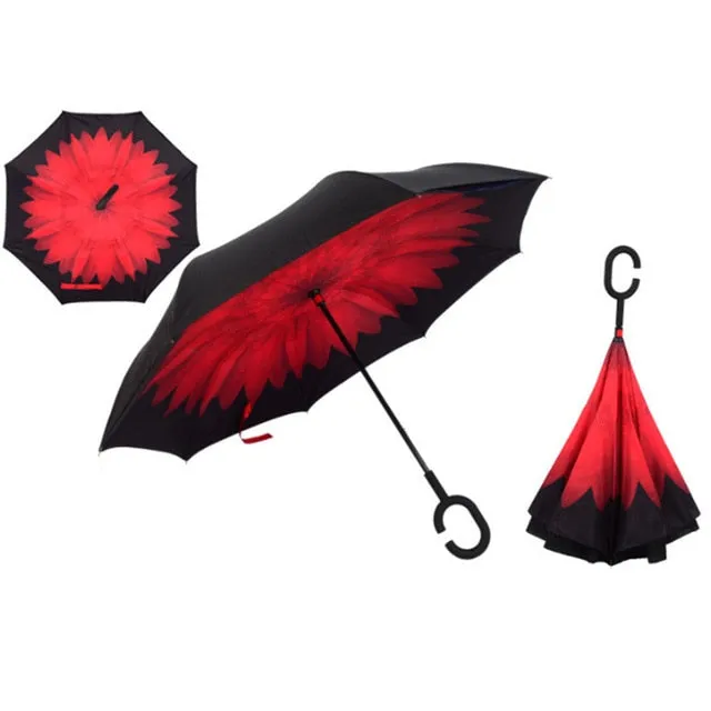 Brella-windproof double reverse umbrella