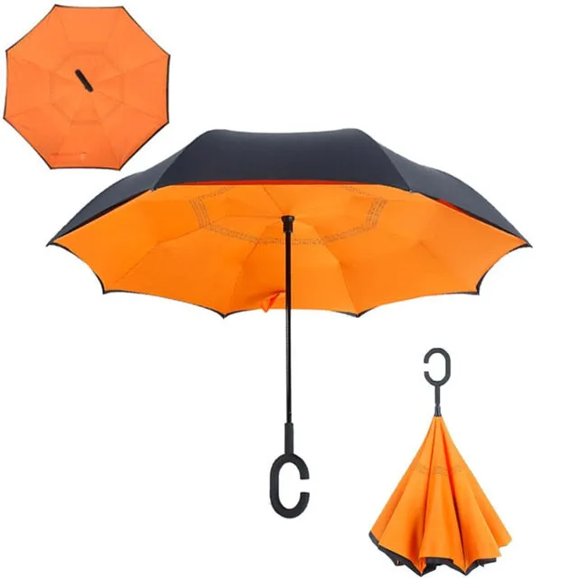 Brella-windproof double reverse umbrella