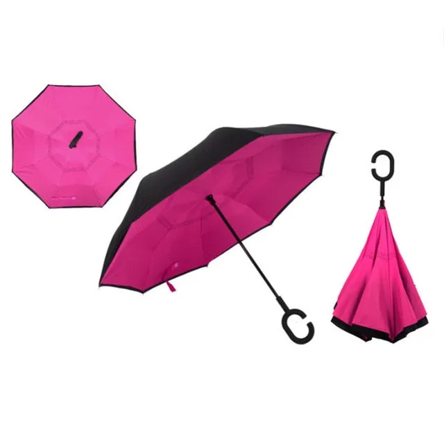 Brella-windproof double reverse umbrella