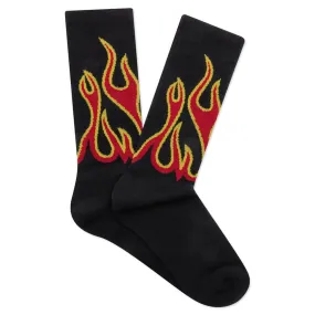 Burning Socks - Black/Red