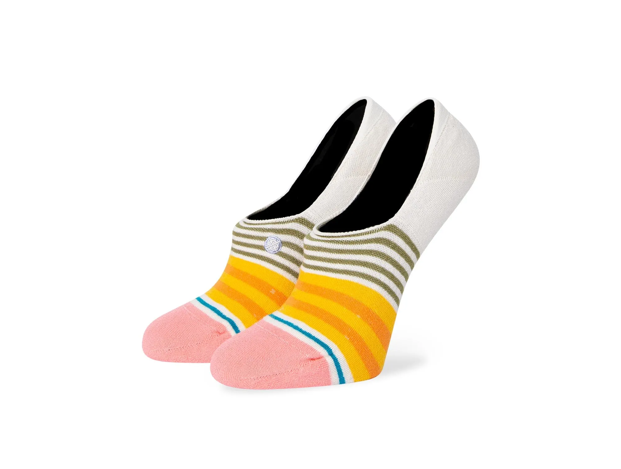 Calcetin Stance Sunshine Stripe Mujer Blanco