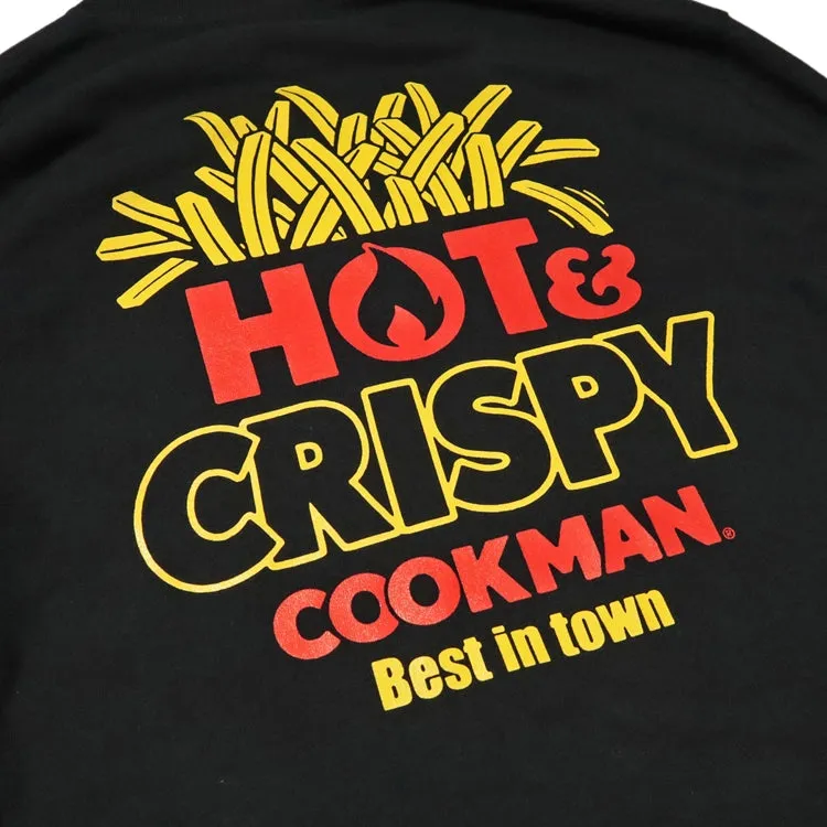 Cookman Long Sleeve Tees - French Fries : Black