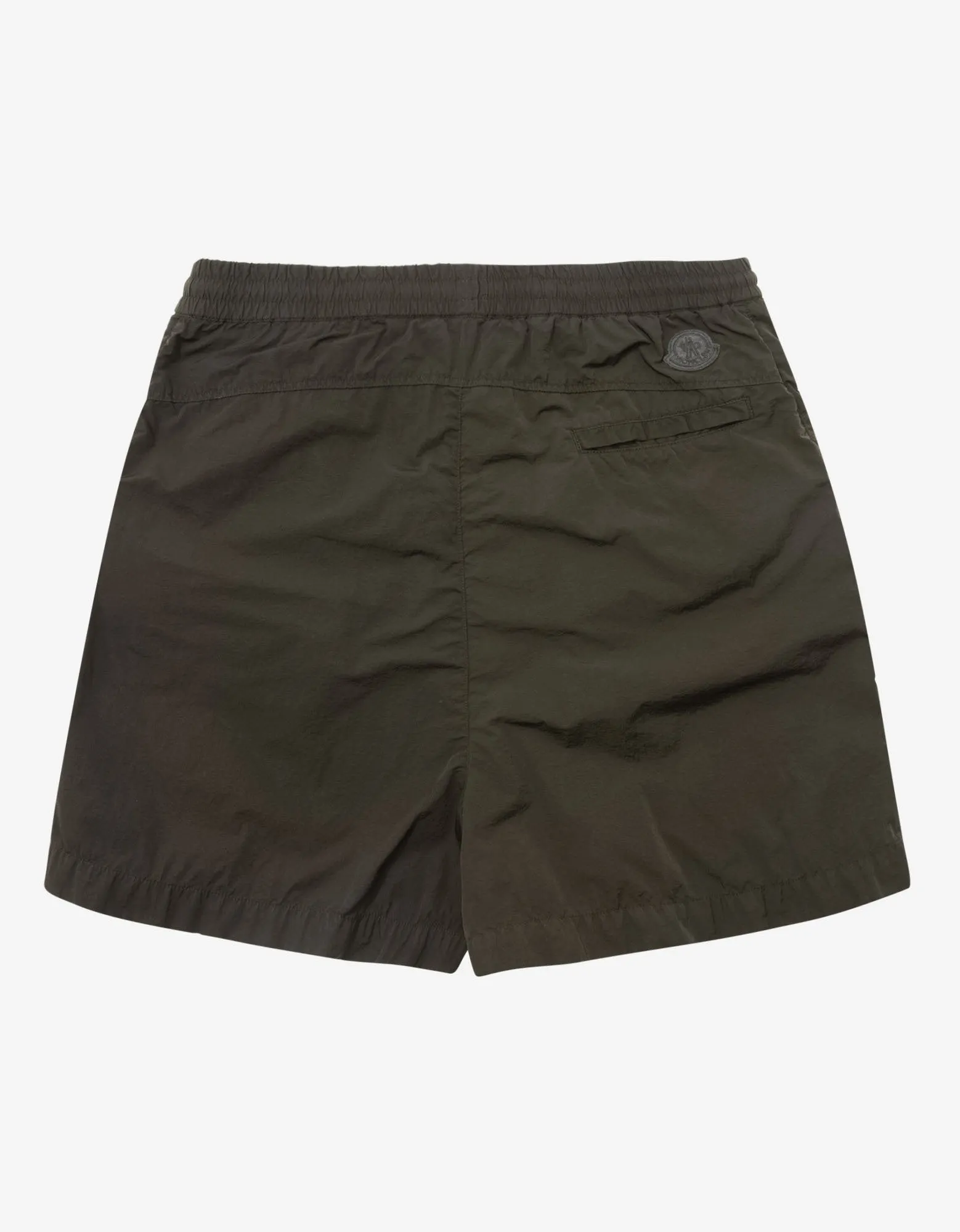 Dark Green Nylon Bermuda Shorts