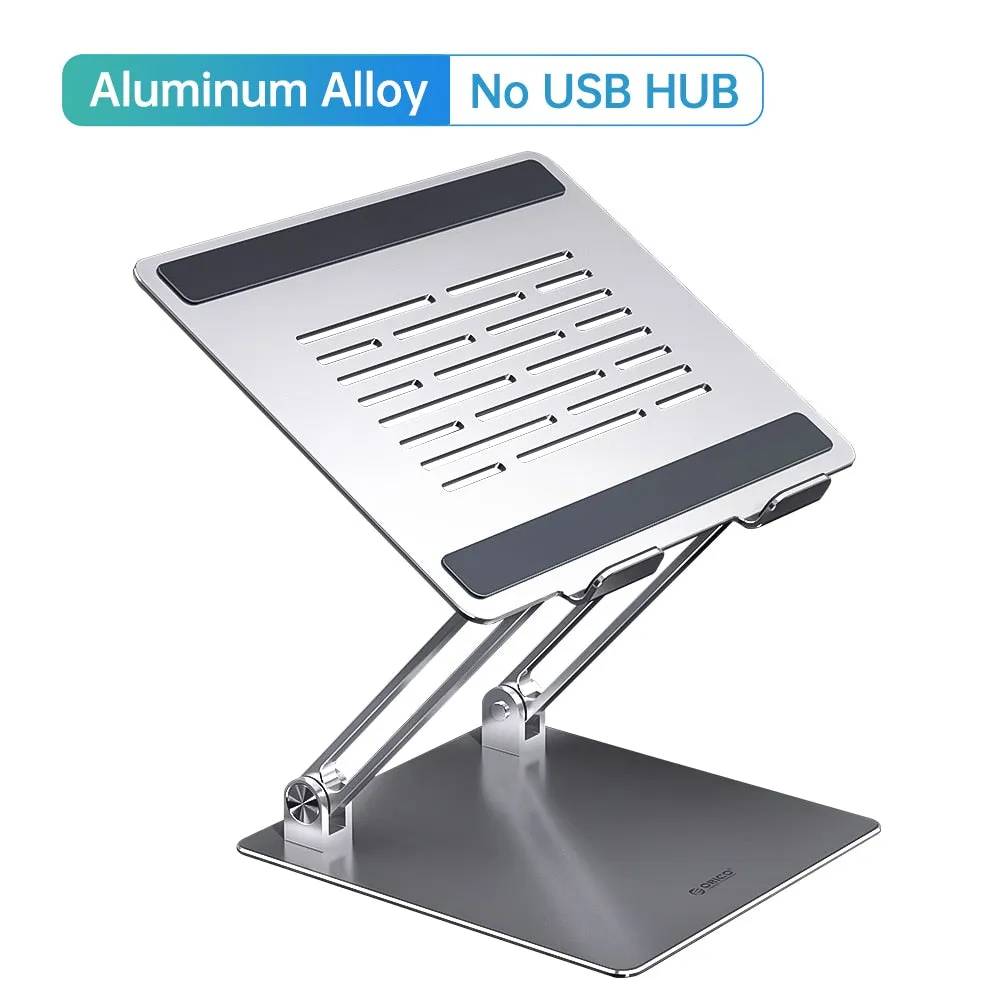 Foldable Laptop Aluminum Stand with 4 Port USB 3.0