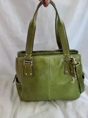 FOSSIL TOTE 75082 tote shoulder leather handbag hobo bag purse GREEN AVOCADO