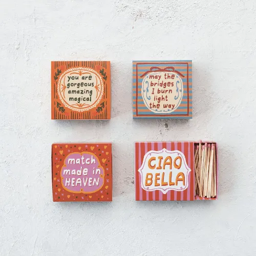 Fun Matchbox with Sayings (Select Style)