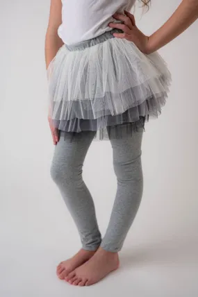 GREY TUTU SKIRT LEGGINGS