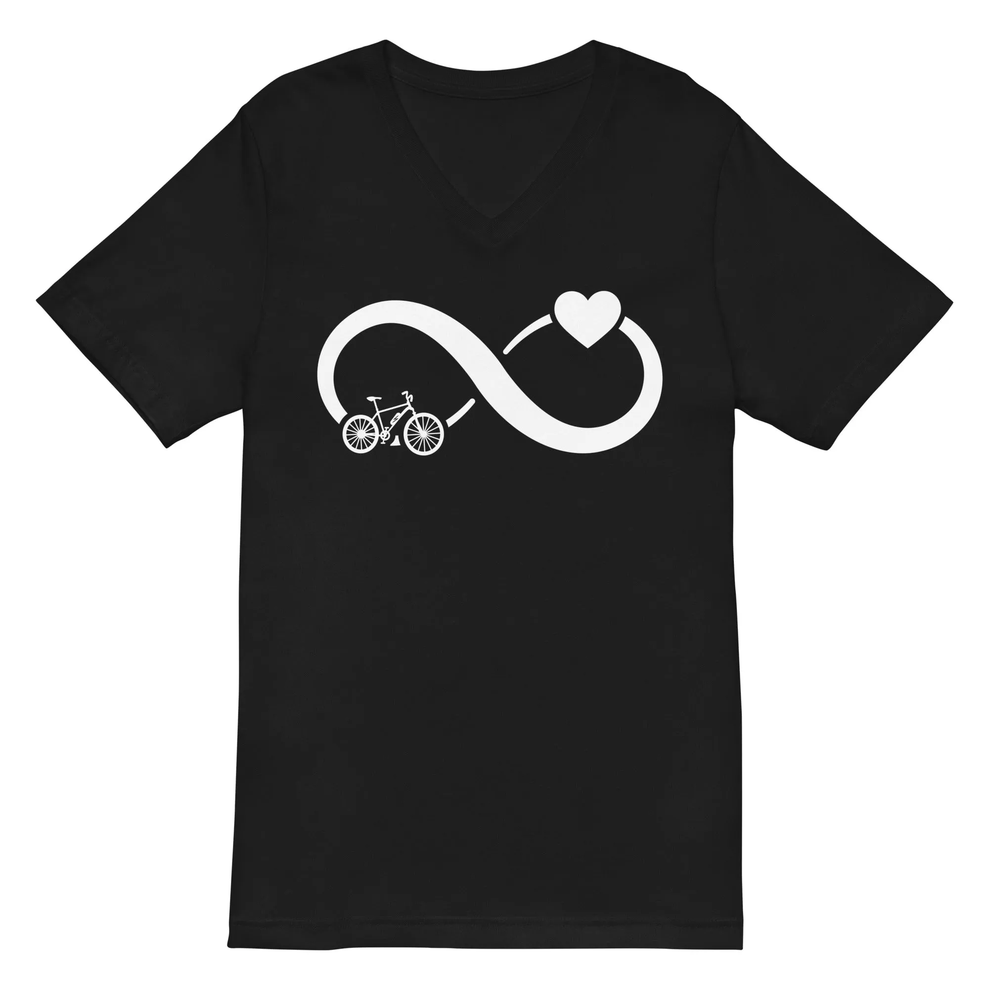 Infinity Heart and E-Bike - Herren V-Neck Shirt