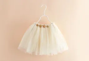 IVORY STAR SEQUINS TUTU SKIRT