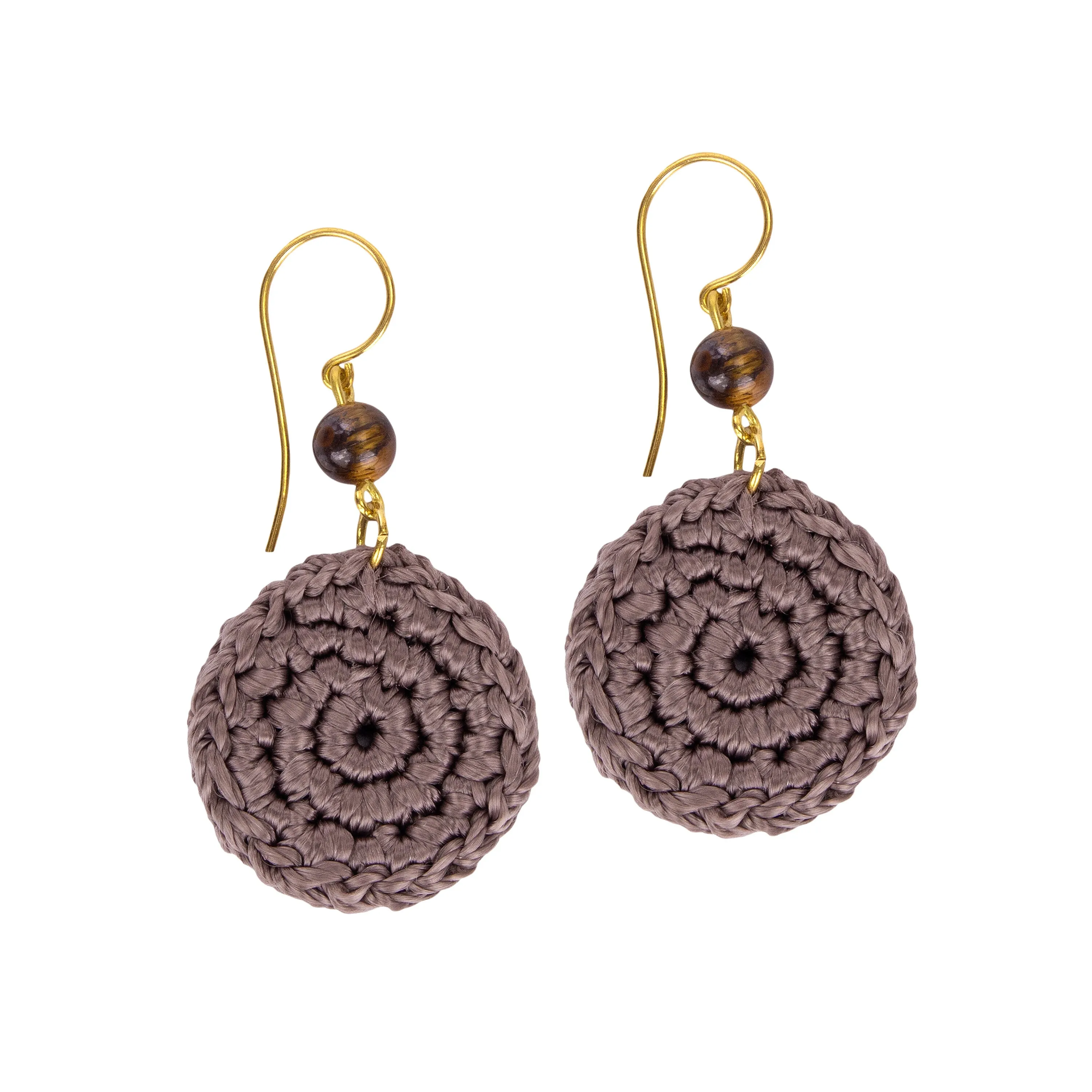 Jasper Disc Earrings