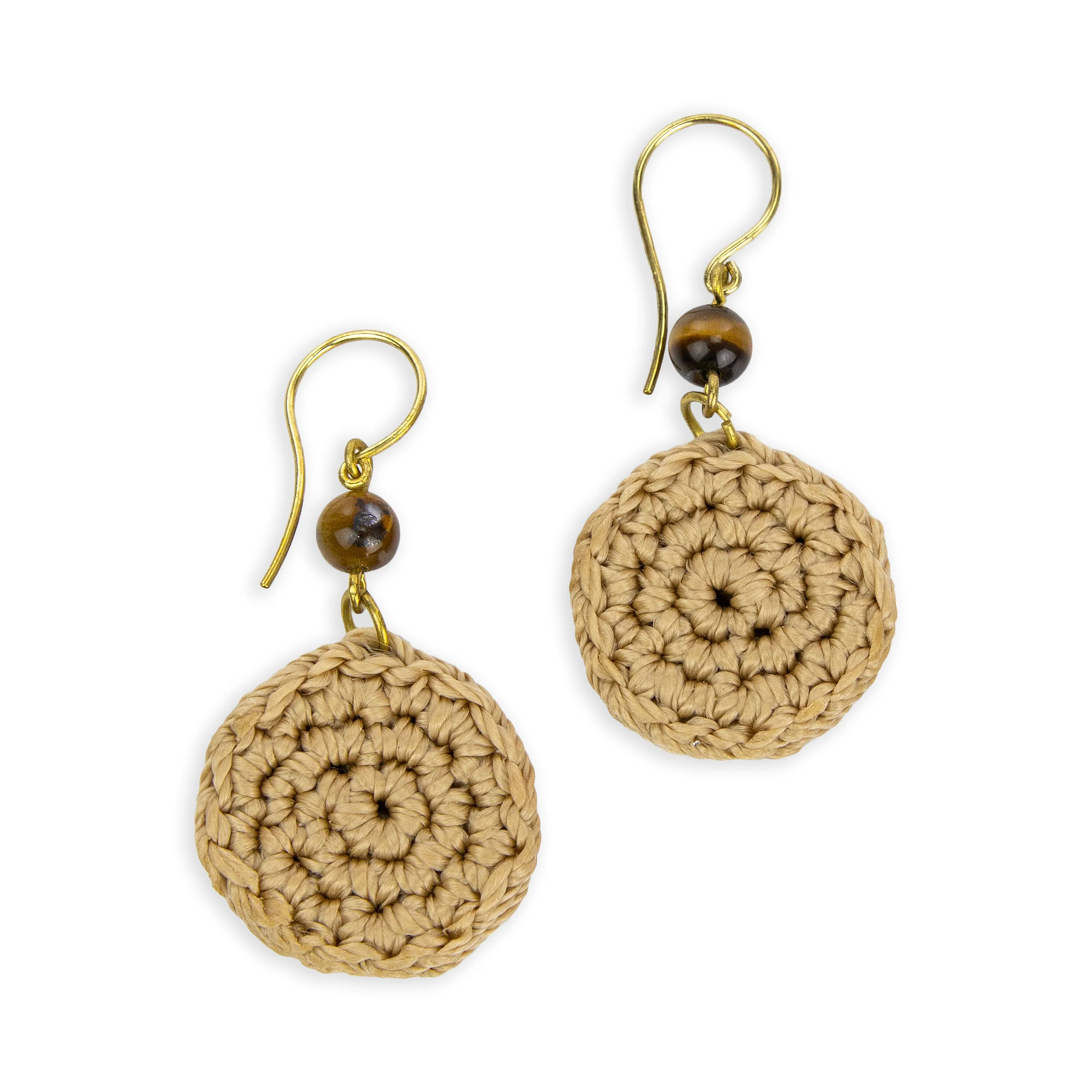 Jasper Disc Earrings