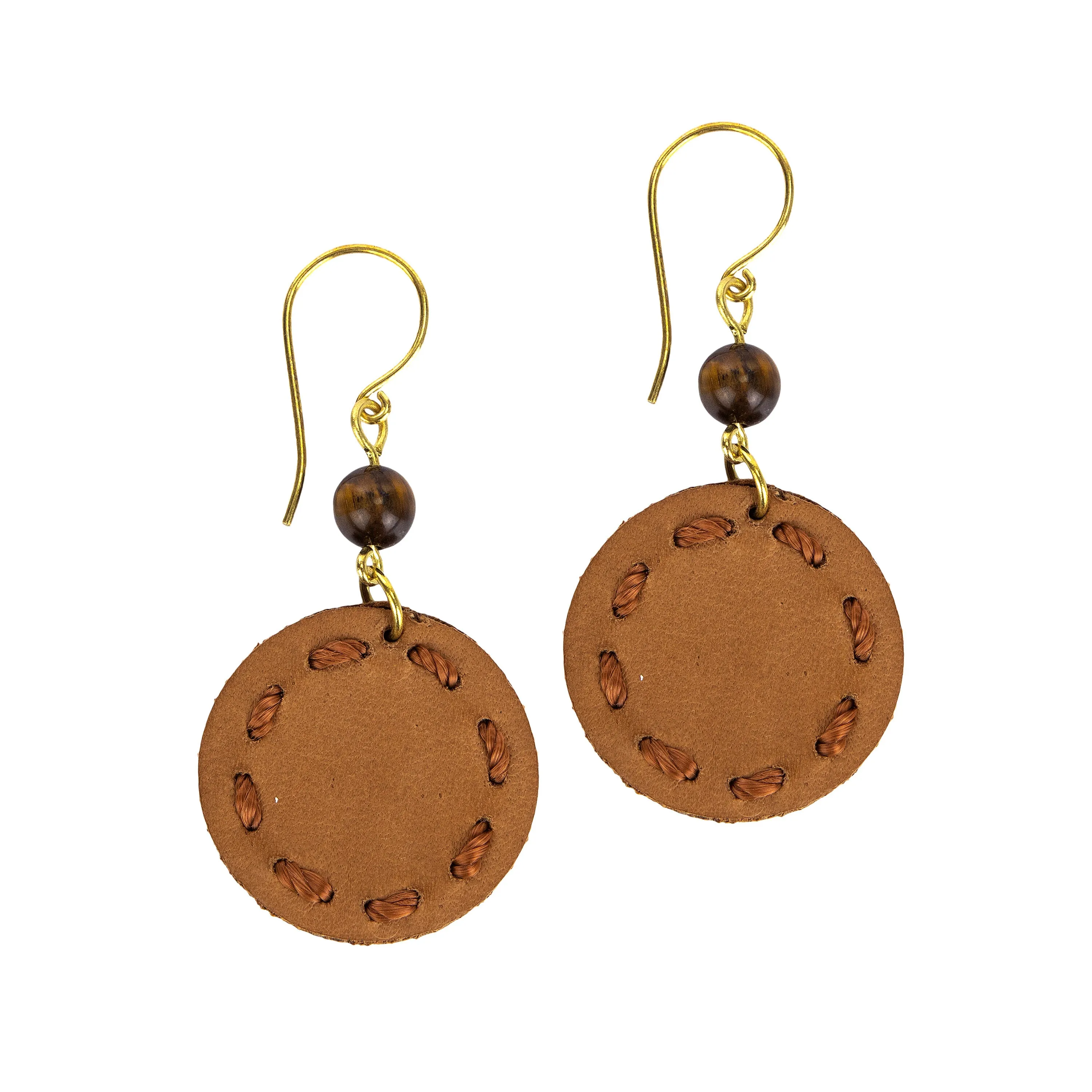 Jasper Disc Earrings