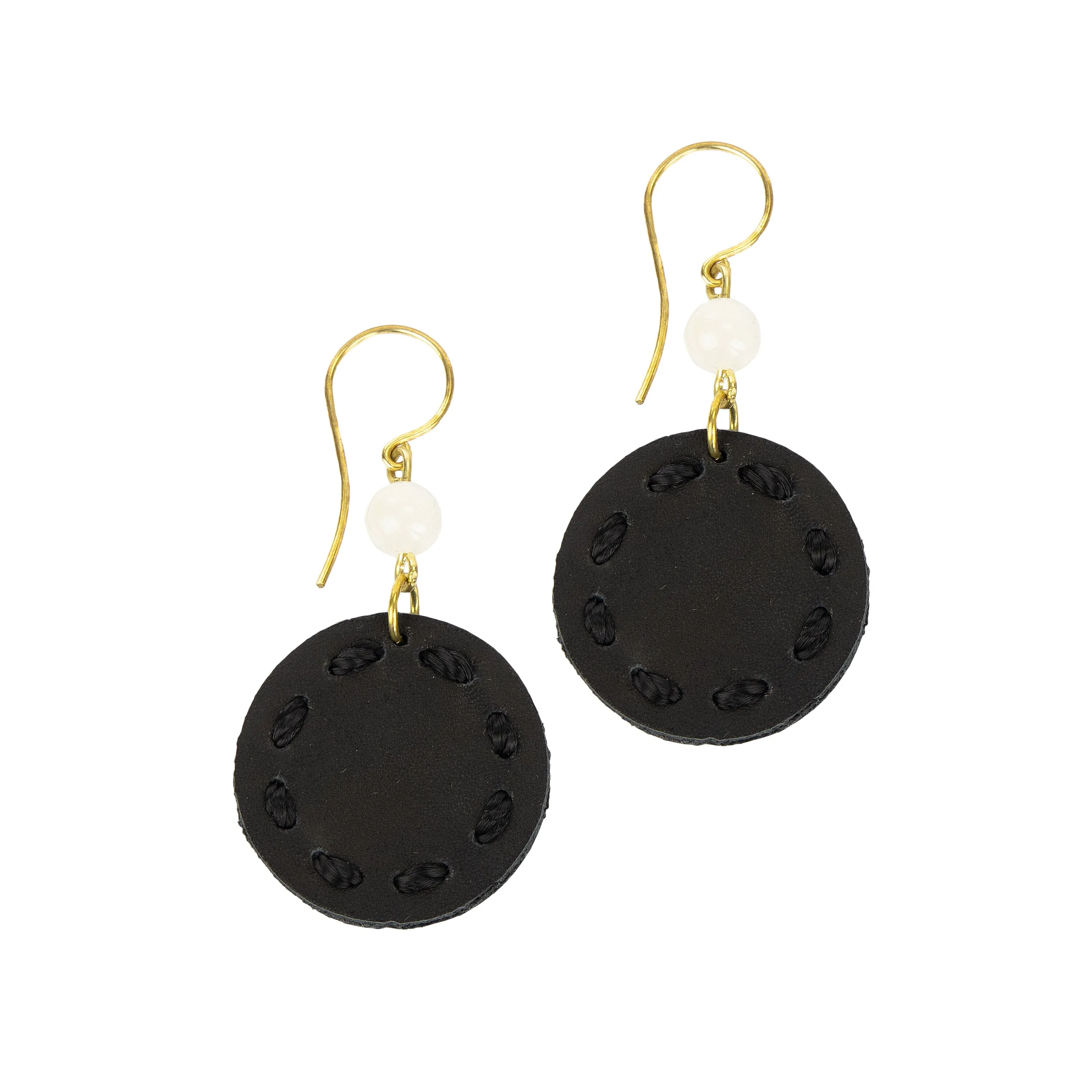 Jasper Disc Earrings