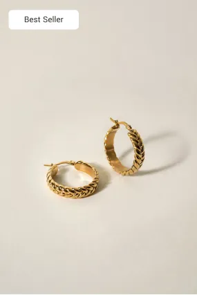 Josi Woven Hoop Earrings