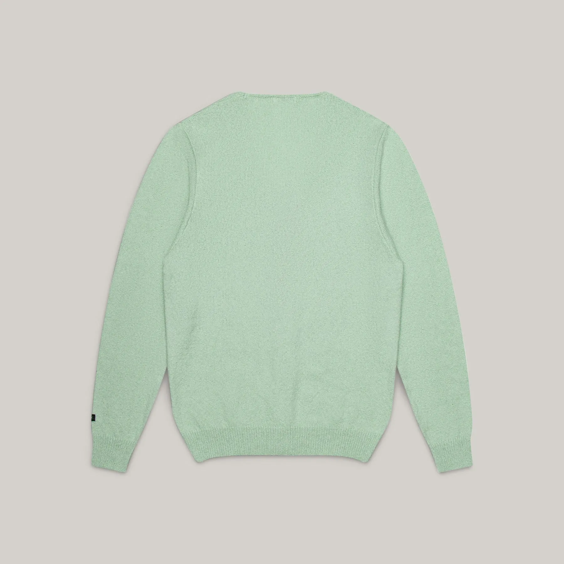 KNICKERBOCKER COTTON BOUCLE CARDIGAN - MINT