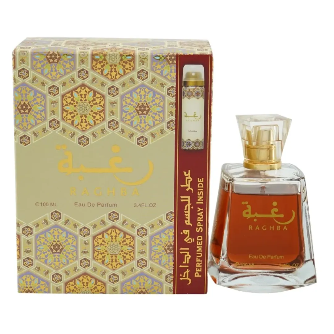 Lattafa Set Raghba Eau De Parfum 100 ml   Deo 50 ml Unisex