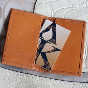 Leather Fold-Over Card Case