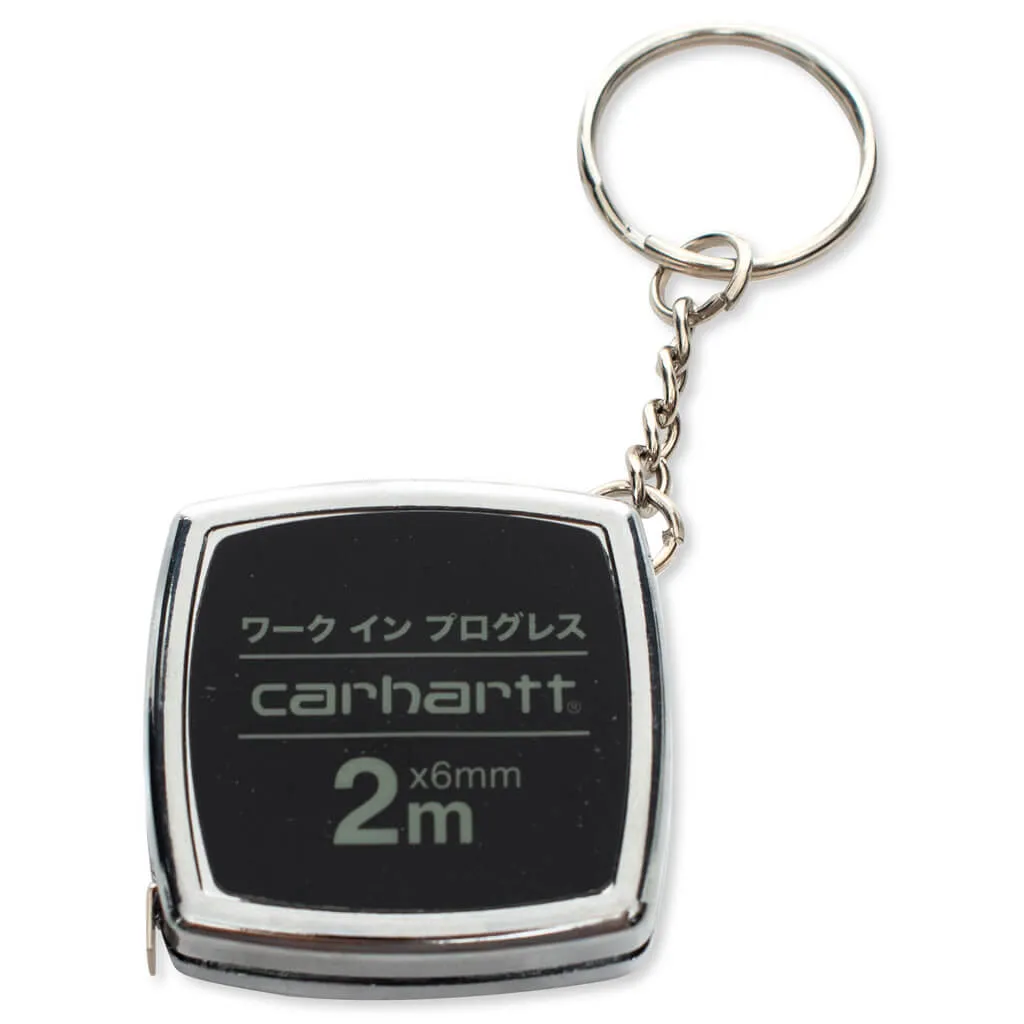 Measuring Tape Keychain - Black/Yucca