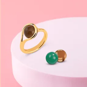 Melano Cateye Eye Of The Beholder Ring Set