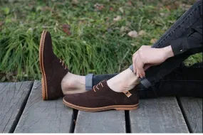 Men Casual Leather Chaussure Homme Shoes Brown