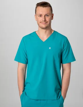 Mens 2-Pocket V-Neck Scrub Top