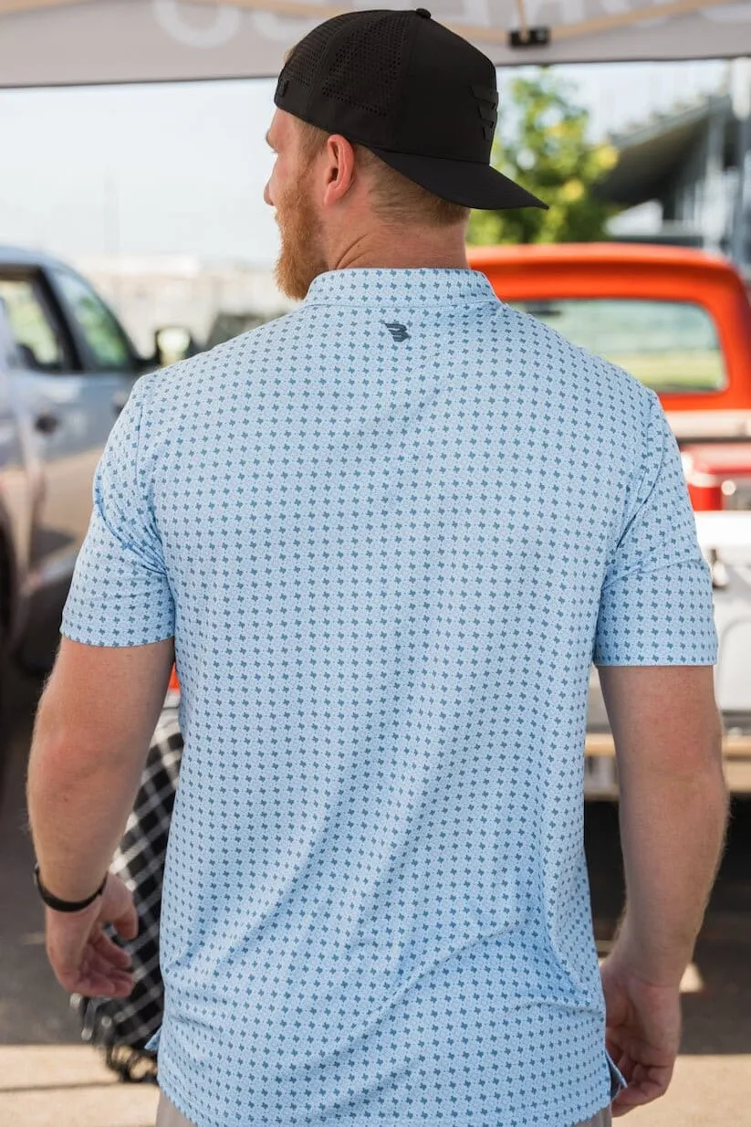 Performance Polo - Texas Light Blue