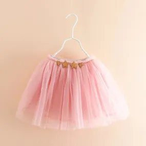 PINK STAR SEQUINS TUTU SKIRT