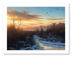 "Subtle Beats" - Winter Landscape Art Print