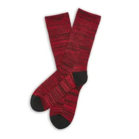 Red/Black Marl Casual Socks - Dead Soxy